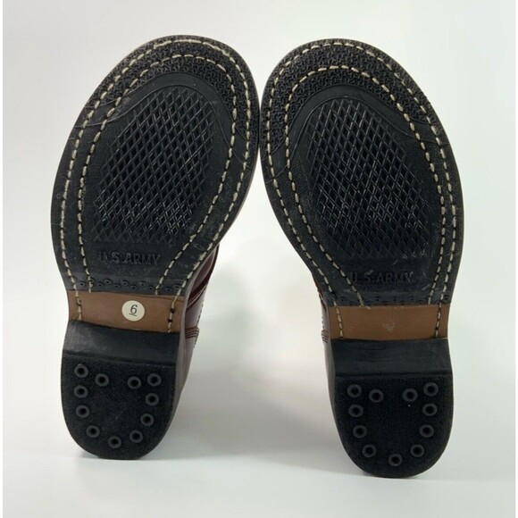 WideWay Footwear Jump Boots  Tall Combat Paratrooper Burgundy Men 6 - Picture 9 of 11